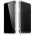 Black Brushed Steel Texture iPhone XS Max Clear Case